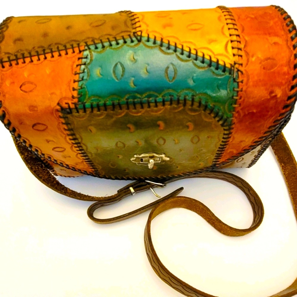 Hand Tooled | Leather Handbag~Shoulder Strap - Picture 7 of 10